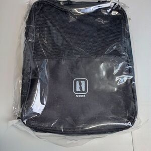 Travel Shoe Protector Holder Pouch Bag Black